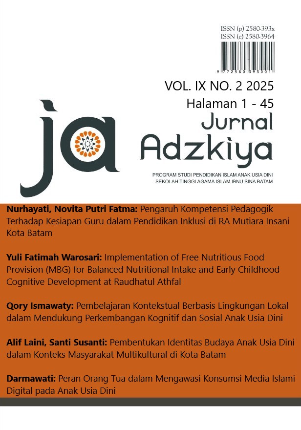 					View Vol. 9 No. 2 (2025): Jurnal Adzkiya
				