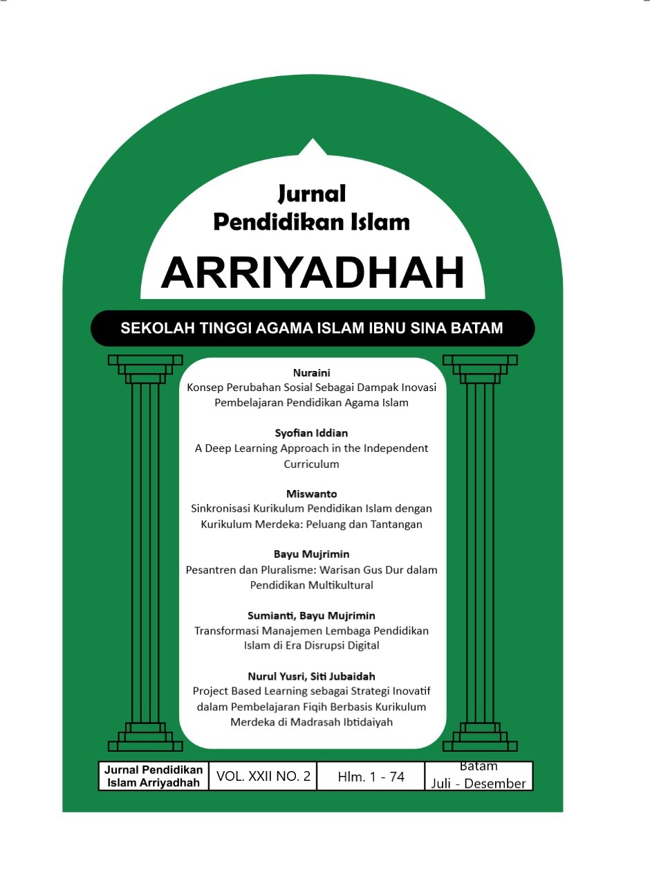 					View Vol. 22 No. 2 (2025): Jurnal Arriyadhah
				